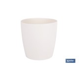 MACETA CAMELIA COLOR CREMA 25X23.6cm venta unitaria