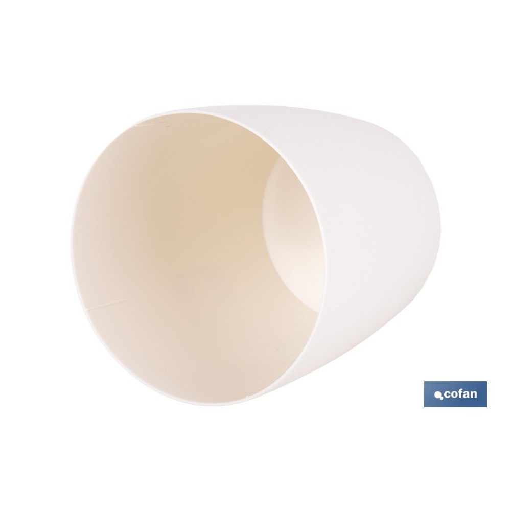 MACETA CAMELIA COLOR CREMA 25X23.6cm venta unitaria