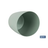 MACETA CAMELIA COLOR VERDE TURQUESA  14X13.8cm