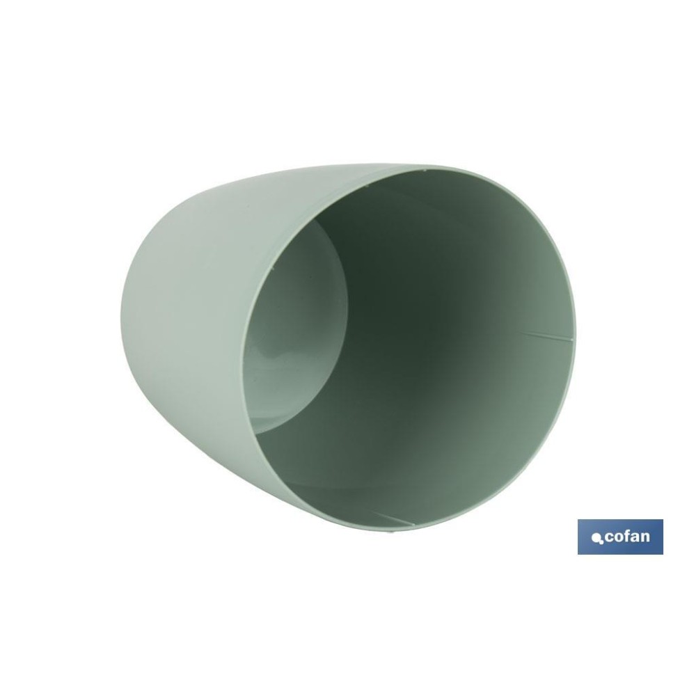 MACETA CAMELIA COLOR VERDE TURQUESA 18X17.8cm
