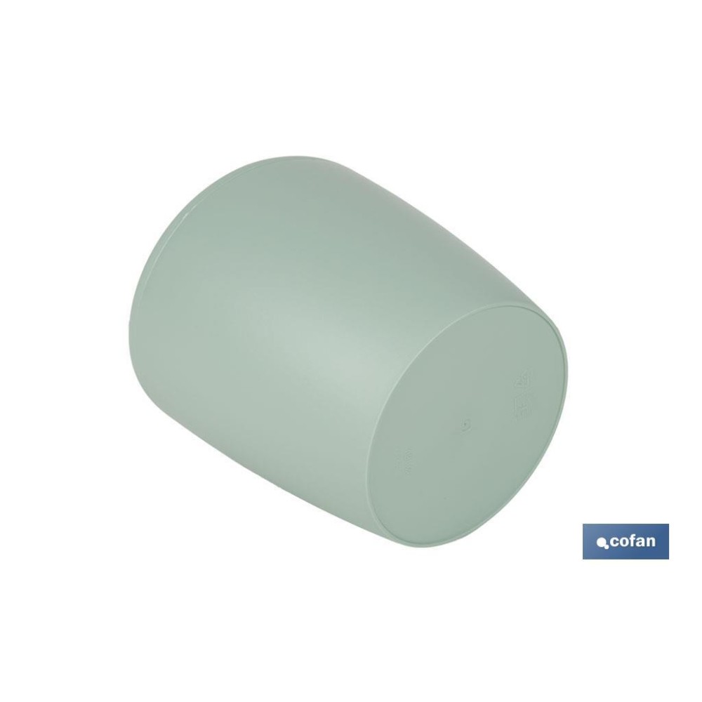 MACETA CAMELIA COLOR VERDE TURQUESA 25X23.6cm venta unitaria