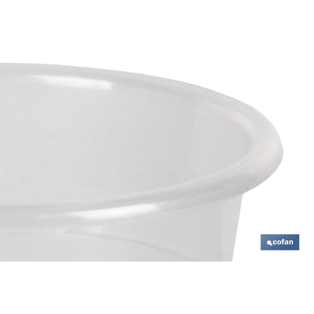 MACETA ORQUIDEA TRANSPARENTE19X16.5+ PLATO 16cm venta unitaria