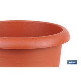 MACETA MARRON MODELO GARDENIA 30X25+ PLATO 24 cm