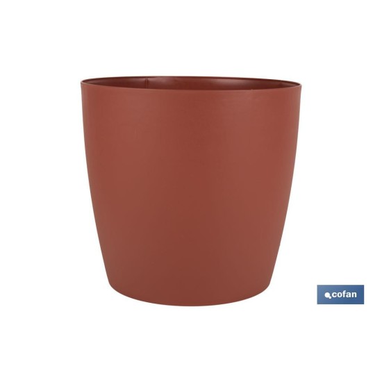 MACETA CAMELIA DE COLOR ARCILLA 30 X 28 CM