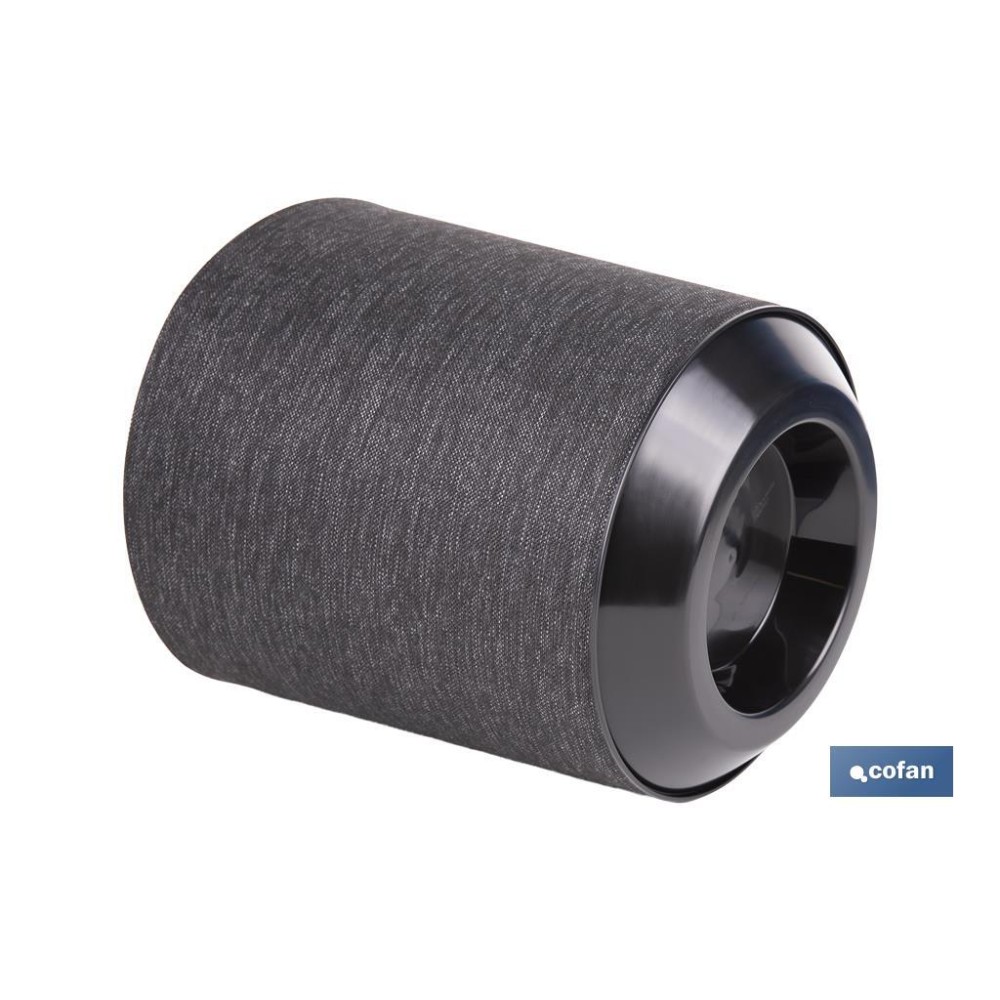 MACETA O MACETERO GAMA TEXTIL COLOR NEGRO PP Ø 195 X 201 MM 4,9 L
