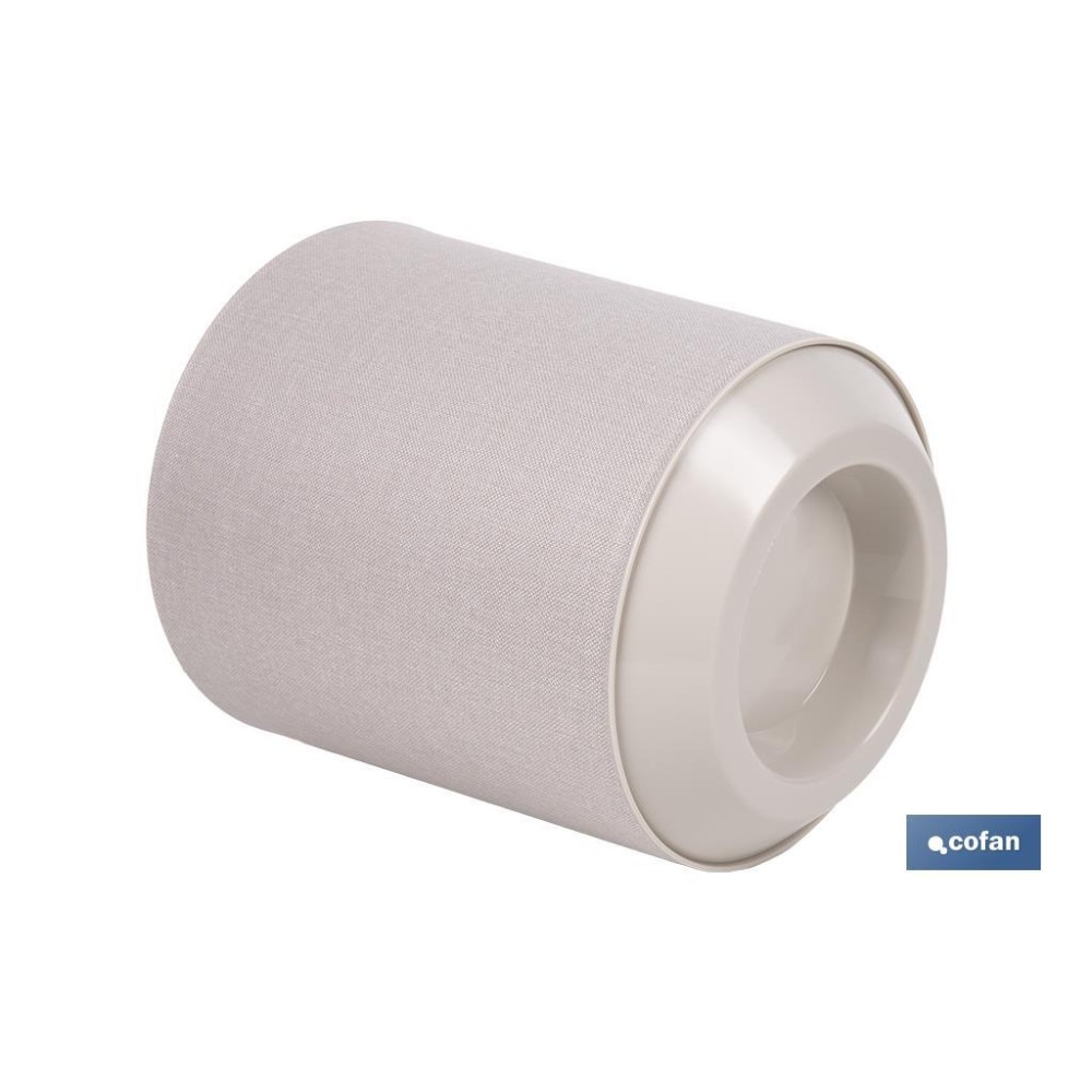 MACETA O MACETERO GAMA TEXTIL COLOR BEIGE PP Ø 195 X 201 MM 4,9 L venta unitaria