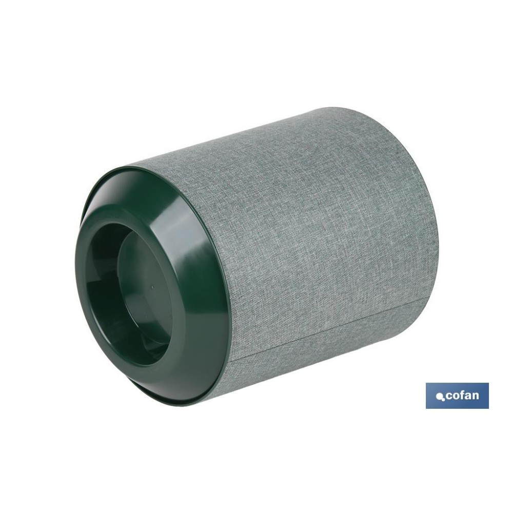 MACETA O MACETERO GAMA TEXTIL COLOR VERDE PP Ø 195 X 201 MM 4,9 L