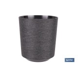 MACETA O MACETERO GAMA TEXTIL COLOR NEGRO PP Ø 254 X 269 MM 10,5 L venta unitaria