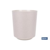 MACETA O MACETERO GAMA TEXTIL COLOR BEIGE PP Ø 254 X 269 MM 10,5 L venta unitaria