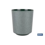 MACETA O MACETERO GAMA TEXTIL COLOR VERDE PP Ø 254 X 269 MM 10,5 L venta unitaria