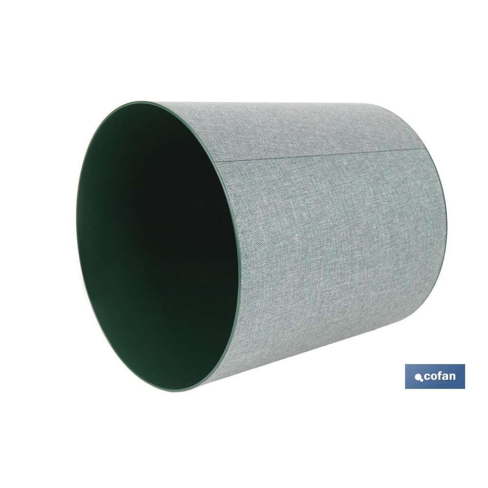MACETA O MACETERO GAMA TEXTIL COLOR VERDE PP Ø 254 X 269 MM 10,5 L venta unitaria