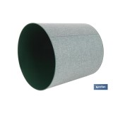MACETA O MACETERO GAMA TEXTIL COLOR VERDE PP Ø 285 X 316 MM 16 L venta unitaria