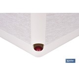 MACETA O MACETERO GAMA TEXTIL CUADRADA COLOR BLANCO PP 180 X 180 X 180 MM 3,7 L