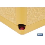 MACETA O MACETERO GAMA TEXTIL CUADRADA COLOR MOSTAZA PP 238 X 238 X 240 MM 9 L venta unitaria