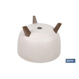 MACETA CON PATAS Y FILTRO DE DRENAJE COLOR BLANCO WPC Ø 290 X 230 MM 9,3 L venta unitaria