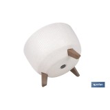 MACETA CON PATAS Y FILTRO DE DRENAJE COLOR BLANCO WPC Ø 330 X 234  MM 12,4 L venta unitaria