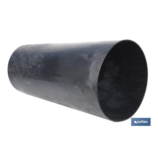 MACETERO 2 EN 1 FORMA CÓNICA CON DEPÓSITO COLOR NEGRO PP Ø 255 X 466 MM 9,5 L