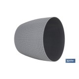 MACETA O MACETERO TRENZADA COLOR GRIS OSCURO PP Ø 255 X 221 MM 8,5 L venta unitaria