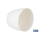 MACETA O MACETERO TRENZADA COLOR BEIGE PP Ø 141 X 119 MM 1,25 L venta unitaria