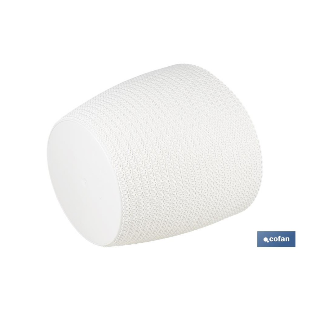 MACETA O MACETERO TRENZADA COLOR BEIGE PP Ø 141 X 119 MM 1,25 L venta unitaria