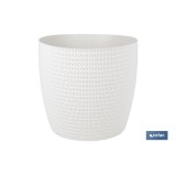 MACETA O MACETERO TRENZADA COLOR BEIGE PP Ø 255 X 221 MM 8,5 L venta unitaria