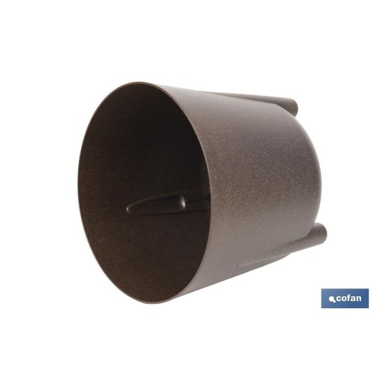 MACETA CON PATAS Y FILTRO DE DRENAJE COLOR CAFÉ WPC Ø 183 X 180 MM 3,3 L venta unitaria