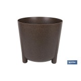 MACETA CON PATAS Y FILTRO DE DRENAJE COLOR CAFÉ WPC Ø 300 X 285 MM 12,4 L venta unitaria
