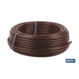 TUBO 25M RIEGO GOTEO MARRON (Sin goteros) Ø16MM