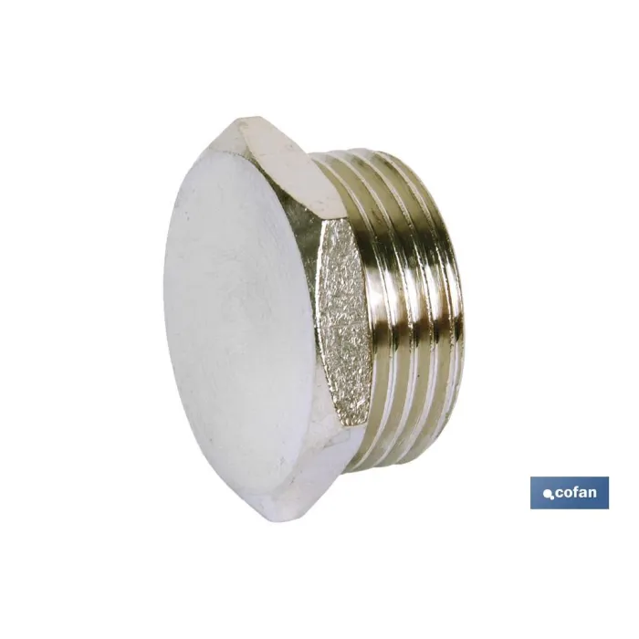 TAPON HEX. ROSCA MACHO R-1/4 Venta unitaria