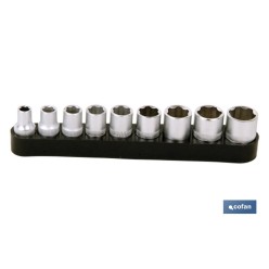 SET DESTORNILLADOR FLEX. + 9 VASOS 1/4 (5-13MM.)
