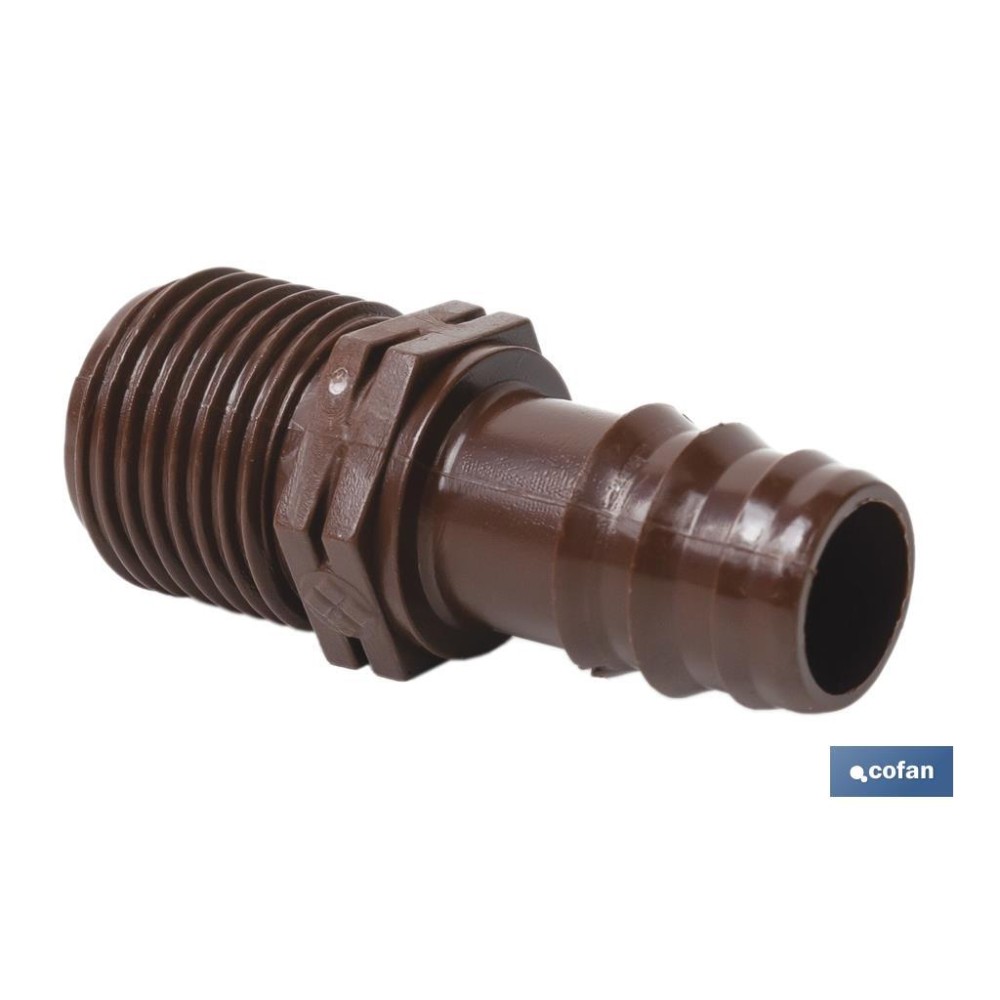 ENLACE MIXTO Ø16MM-1/2 (MARRÓN-MAX SEGUR.) Venta unitaria