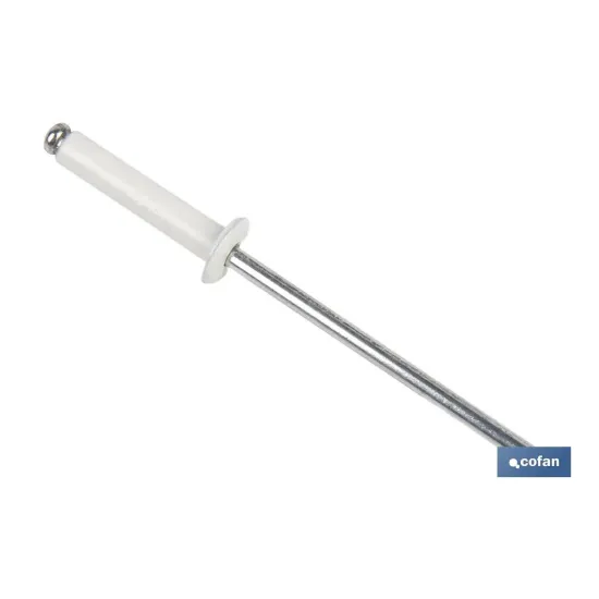 REMACHE ALUMINIO NORMAL BLANCO 4 X 10 MM