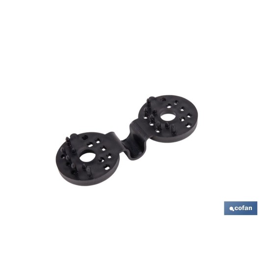 PACK 10 UDS. PINZA NEGRA PARA MALLA DE SOMBREO