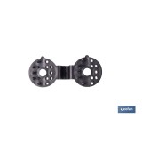 PACK 10 UDS. PINZA NEGRA PARA MALLA DE SOMBREO