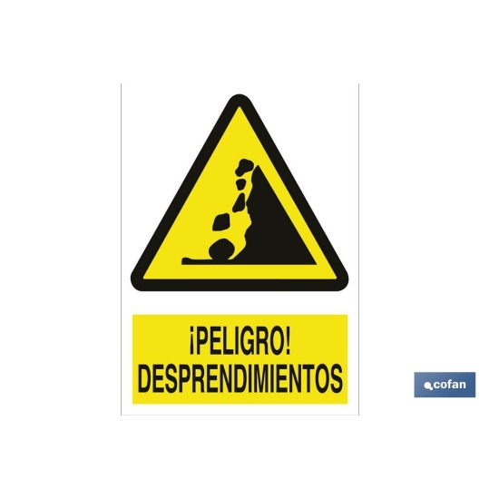 SEÑAL POLIESTIRENO 210X148MM.
