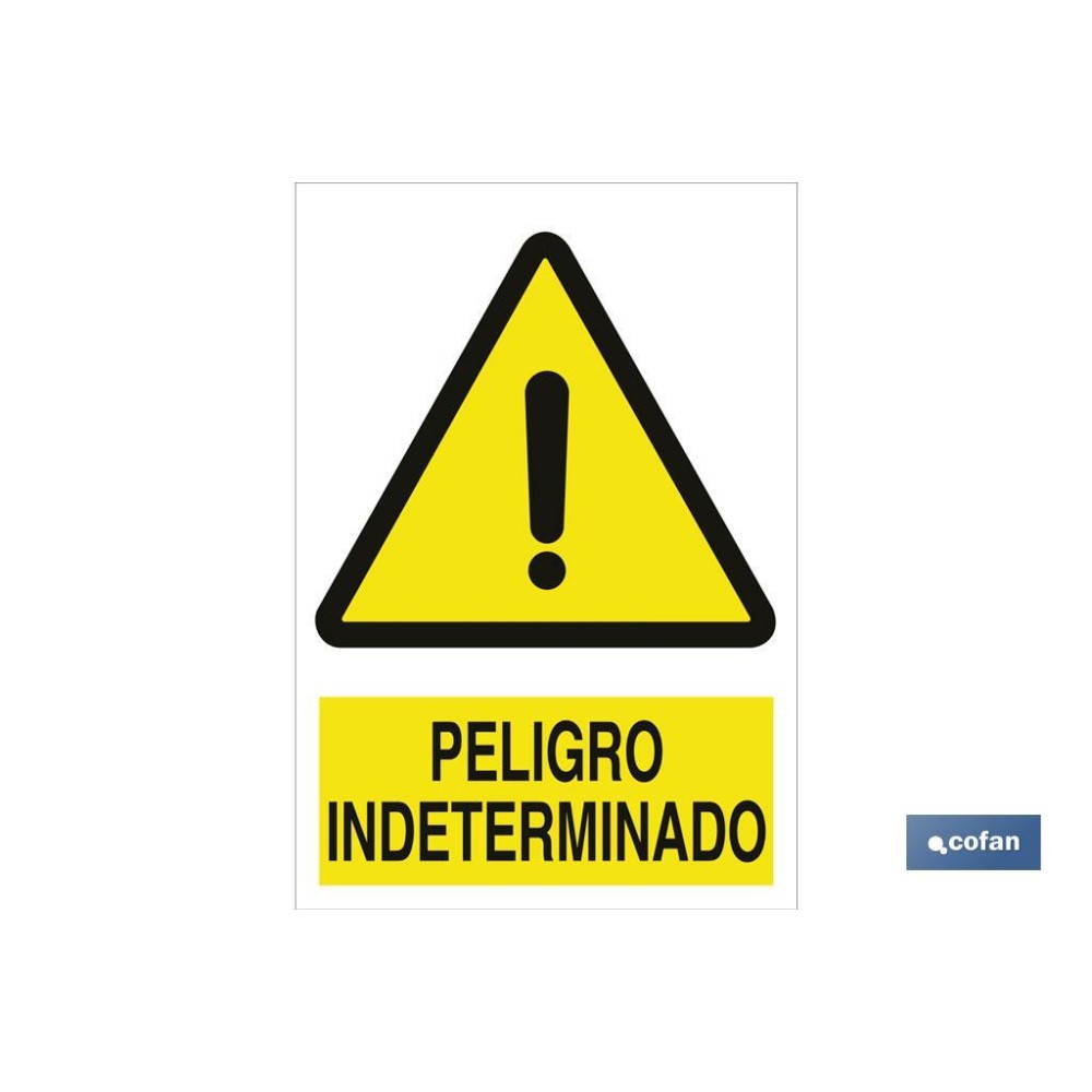 SEÑAL POLIESTIRENO 297X210 MM.