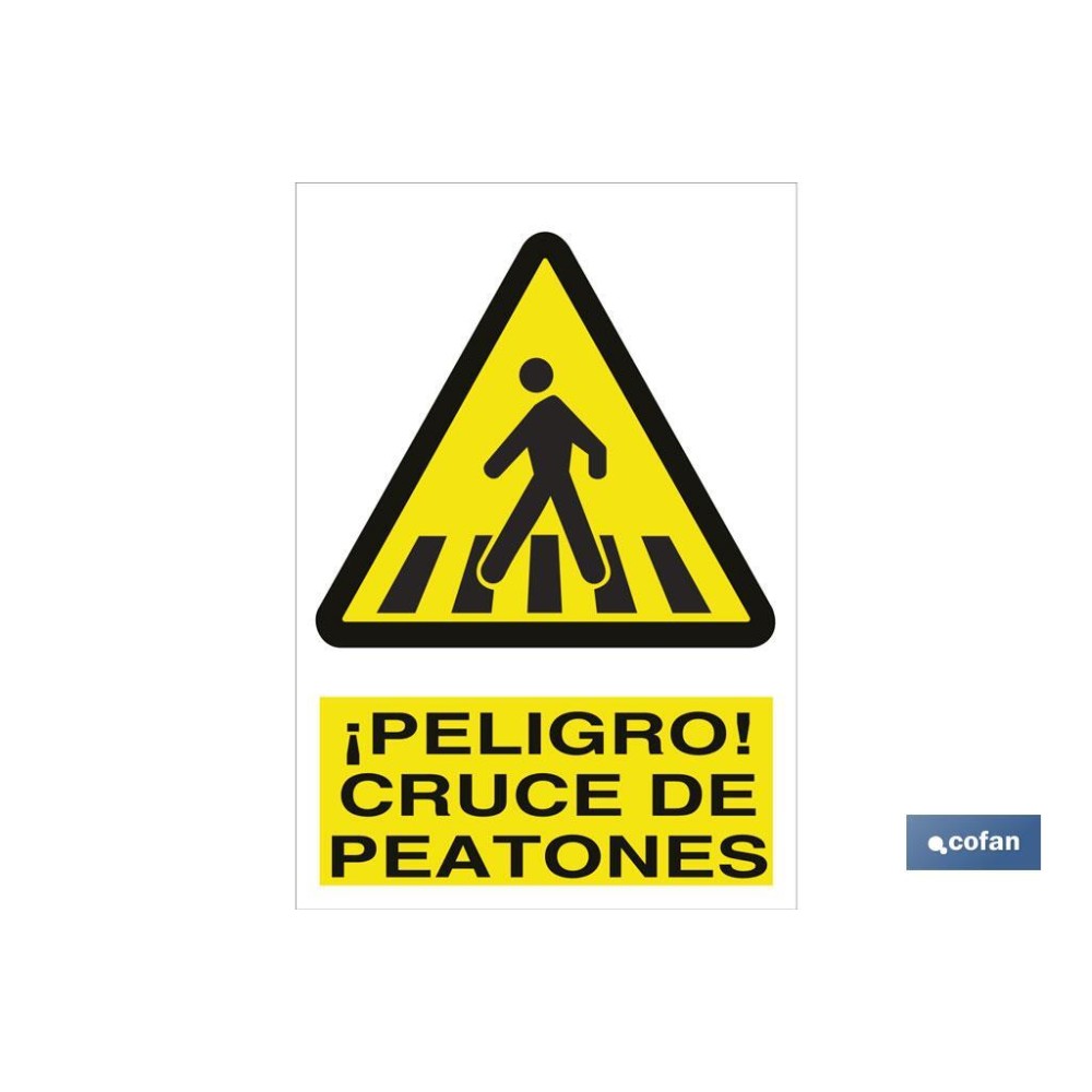 SEÑAL POLIESTIRENO 210X148MM.