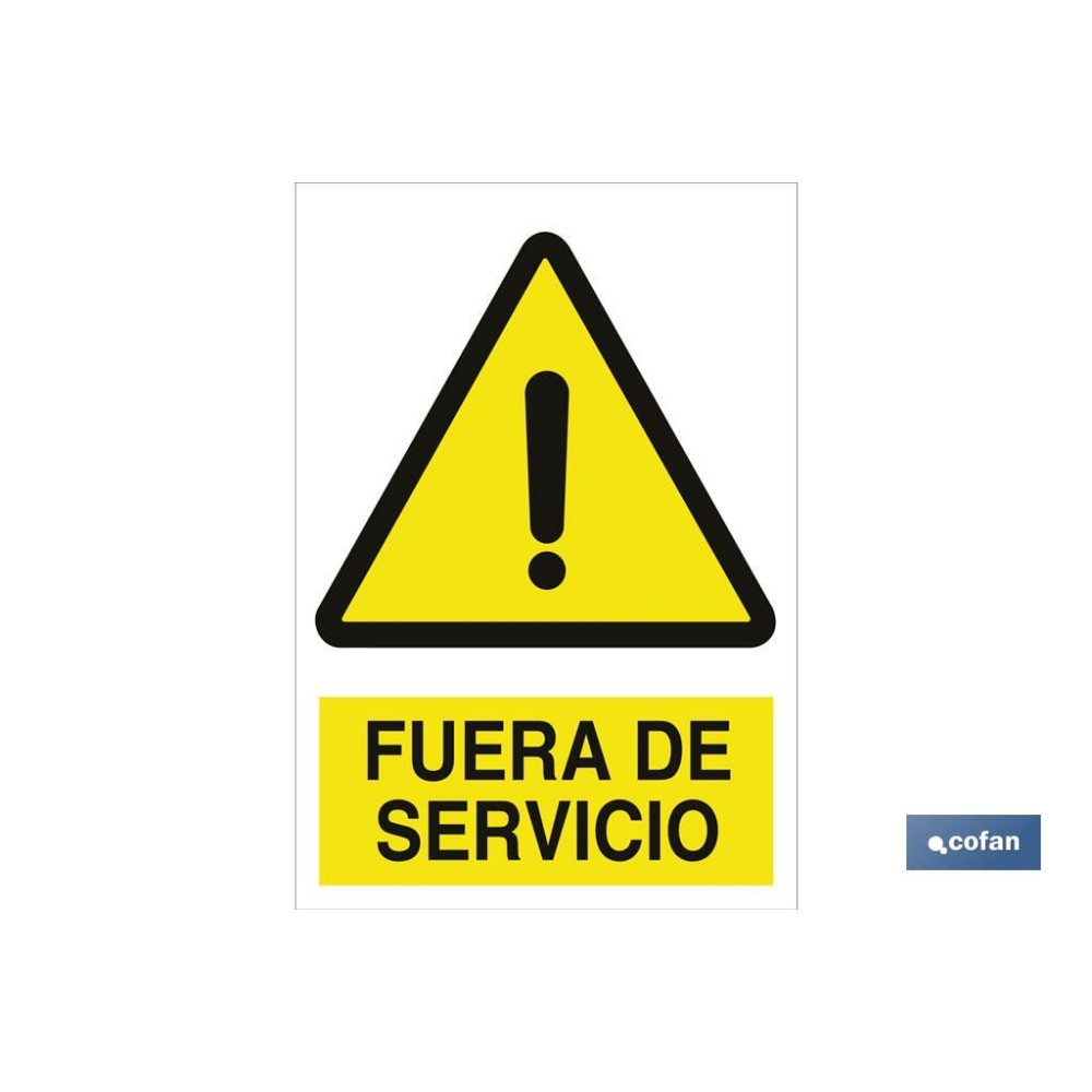SEÑAL POLIESTIRENO 210X148MM.