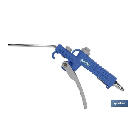 PISTOLA SOPLAR PLASTICO LARGA 110mm.