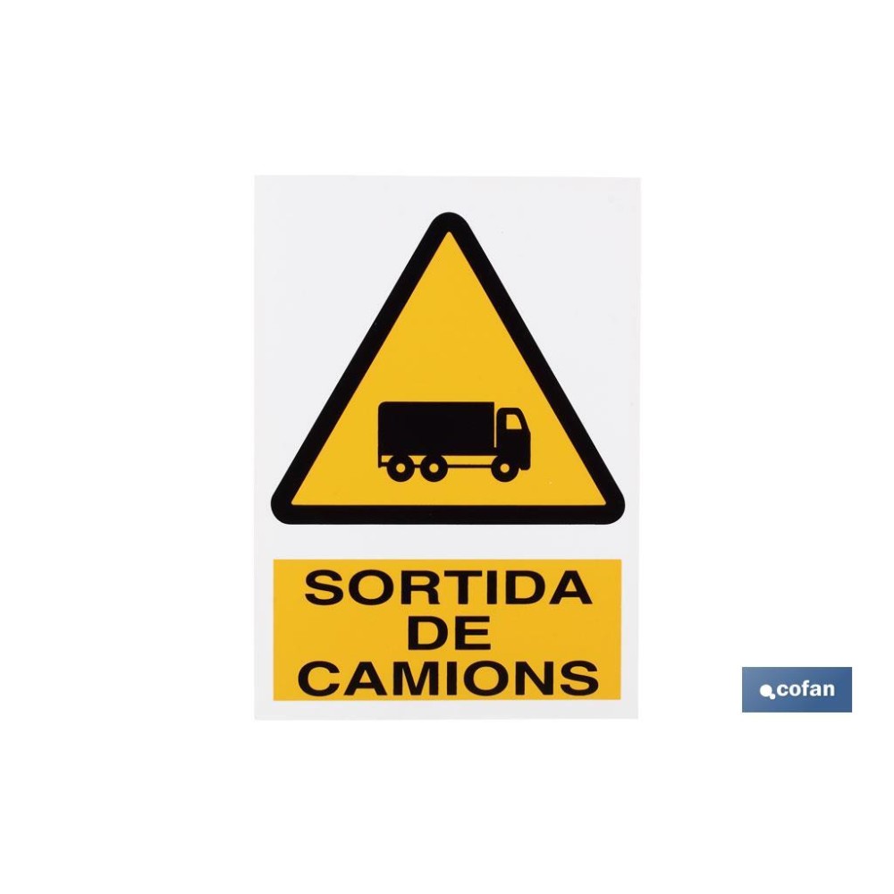 SEÑAL POLIESTIRENO 297X210 MM