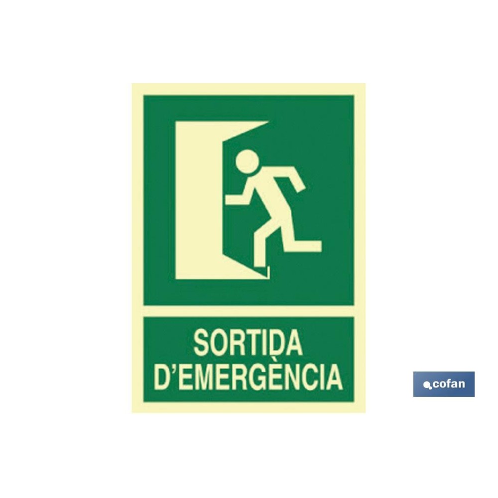 SEÑAL LUMINISCENTE 297X210MM.