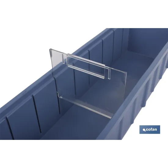 SEPARADOR TRANSVERSAL PLASTICO P/GAVETA