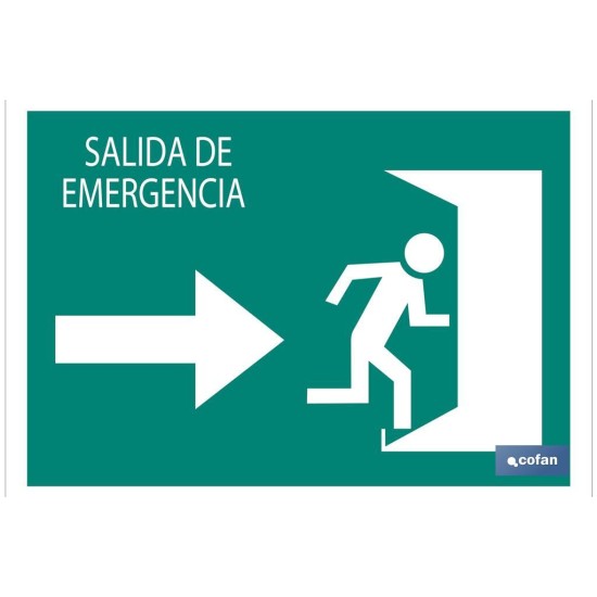 SEÑAL LUMINISCENTE 210X148MM.