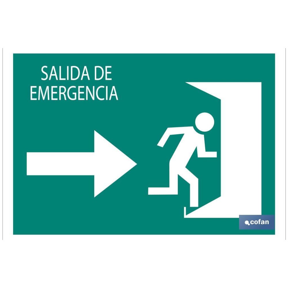 SEÑAL LUMINISCENTE 210X148MM.