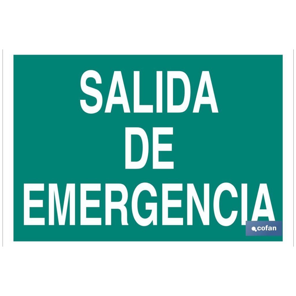 SEÑAL LUMINISCENTE 297X210MM.