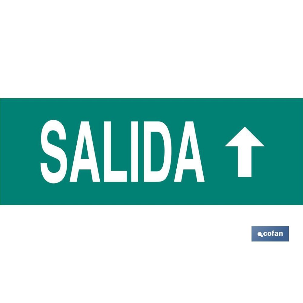 SEÑAL LUMINISCENTE 400X100MM.