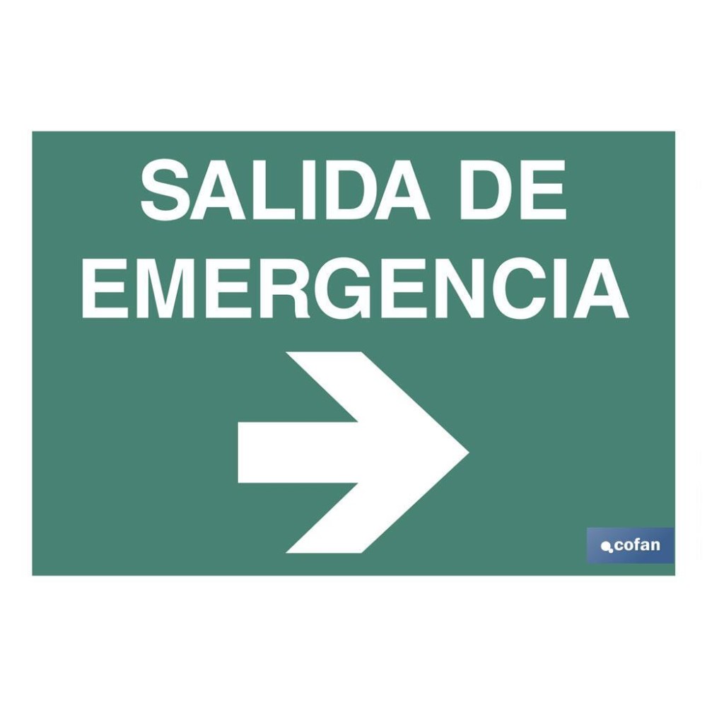 SEÑAL LUMINISCENTE 420X297MM.