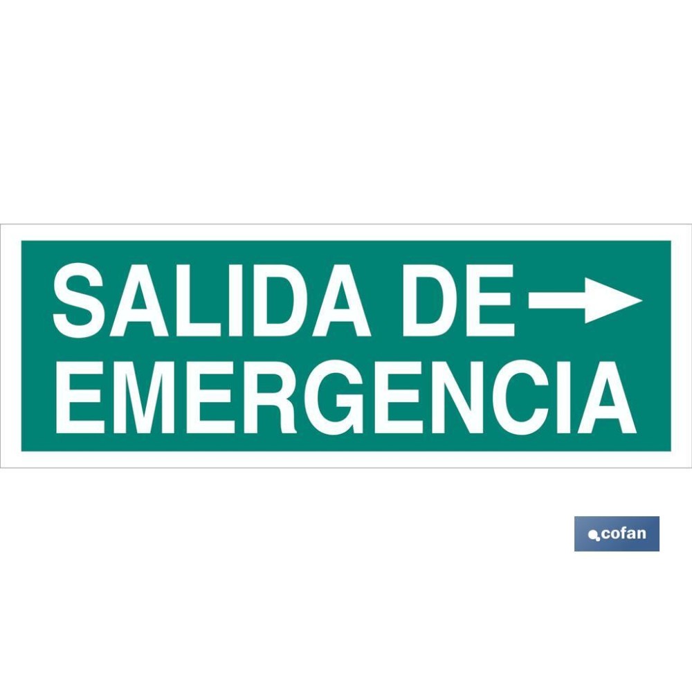 SEÑAL LUMINISCENTE 400X100MM.