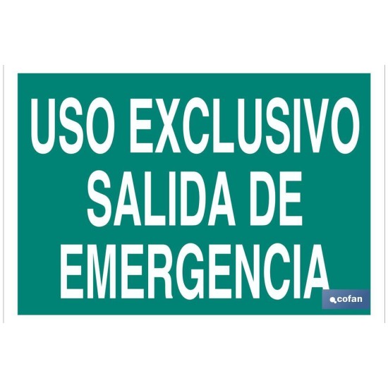 SEÑAL LUMINISCENTE 297X210MM.