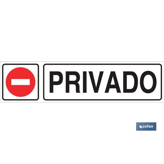SEÑAL GLASSPACK ADHESIVA 175X45MM.